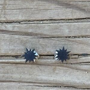 Bundle 3 for 50% off 1980s Deadstock Sterling Splat Post Earrings